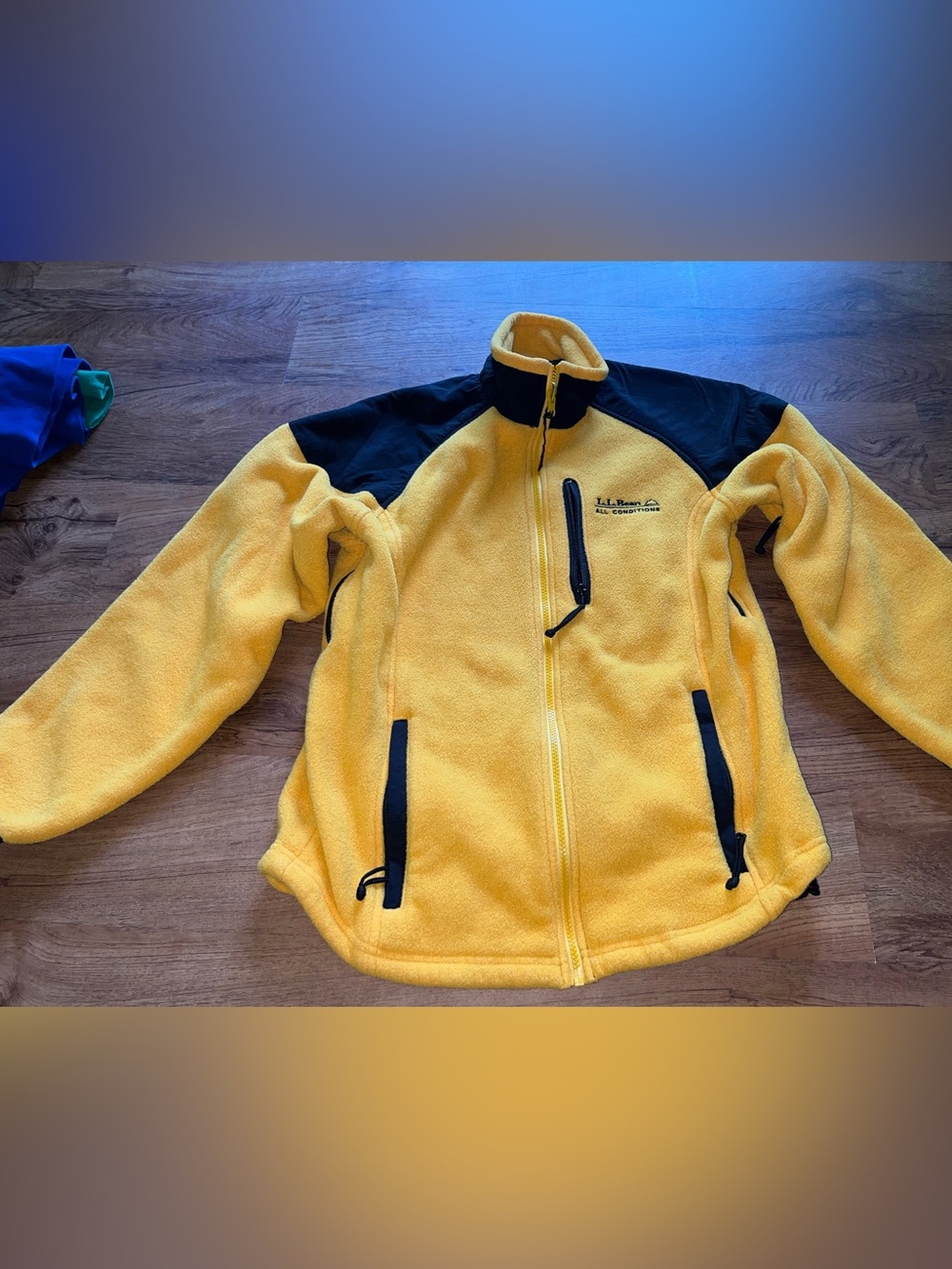 L.L. Bean Yellow Fleece Jacket small